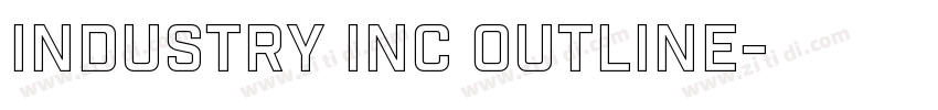Industry Inc Outline字体转换